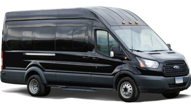 Luxury Black Transit Van